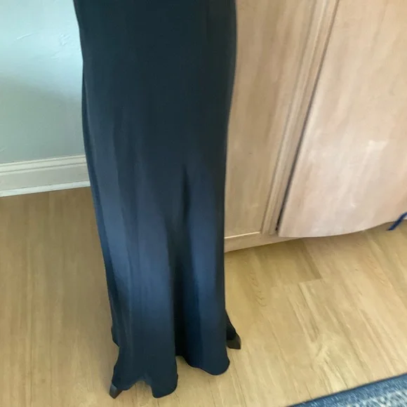 Lauren Ralph Lauren Black silk bias cut slip dress Maxi Dress CBK style 12 - Picture 9 of 16